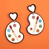 Artist Palette - Earrings - Image 3