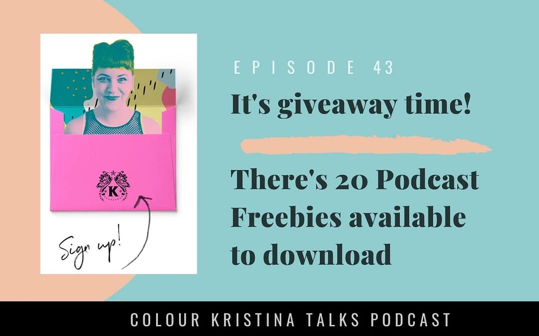 It’s giveaway time! There’s 20 Podcast Freebies available to download