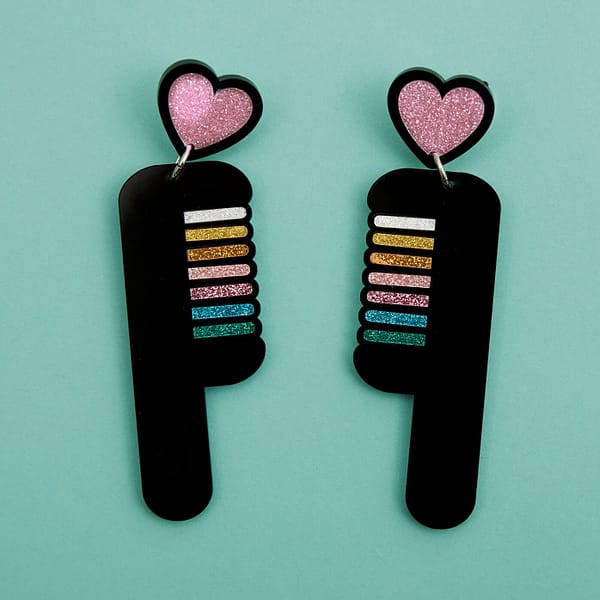 Rainbow Comb - Earrings - Image 8
