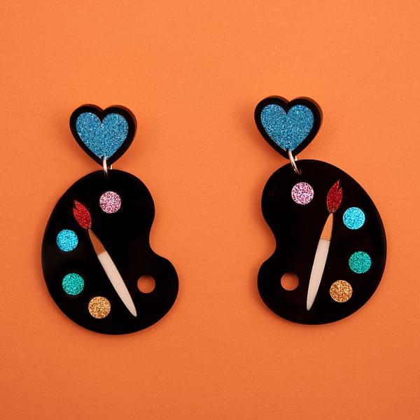 Artist Palette - Earrings - Image 4