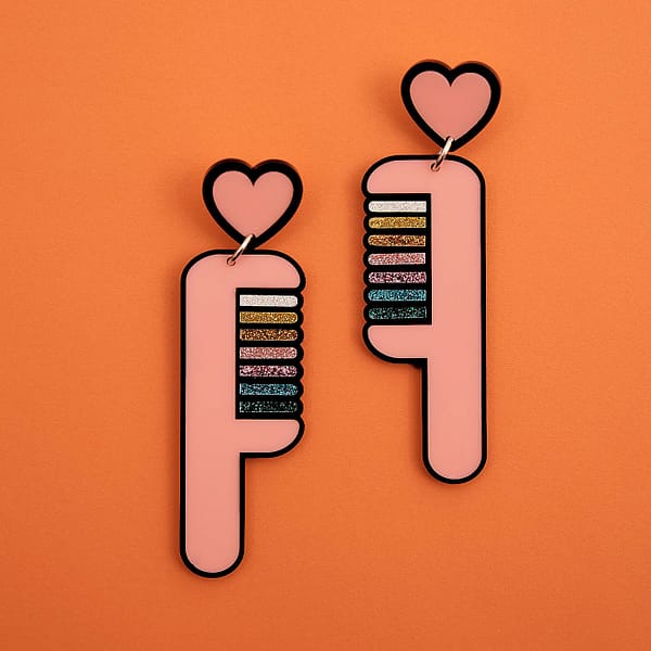 Rainbow Comb - Earrings - Image 6