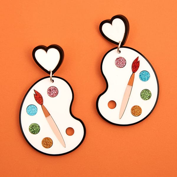 Artist Palette - Earrings - Image 3