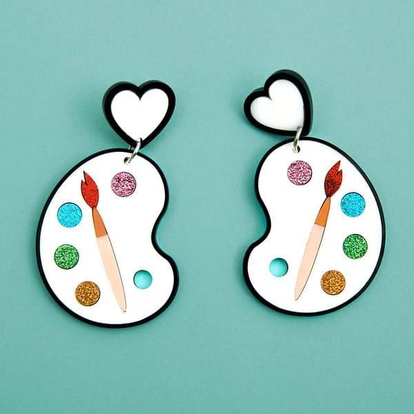 Artist Palette - Earrings - Image 5